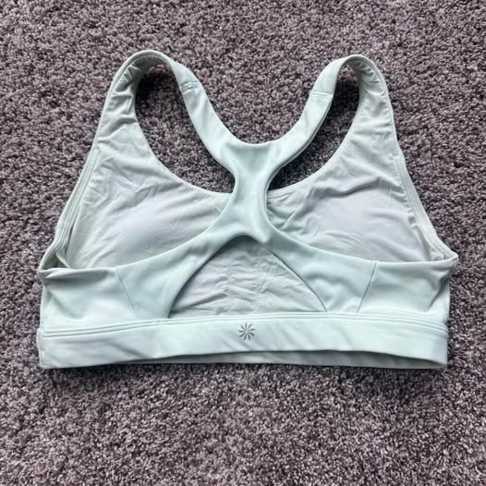 Athleta interval bra green